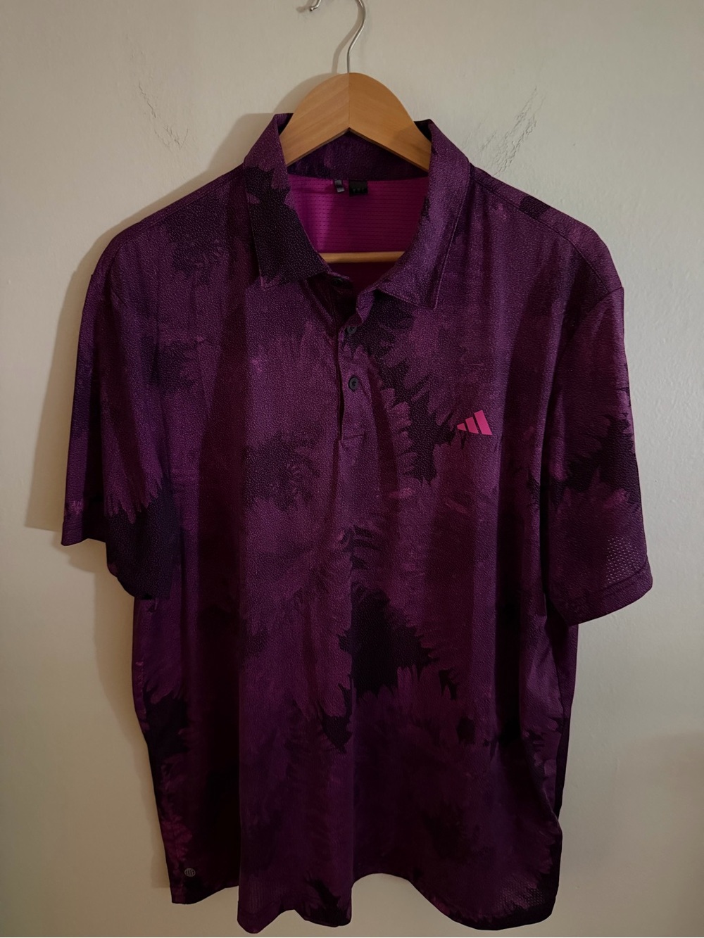 Adidas Men's Purple Golf Polo Shirt